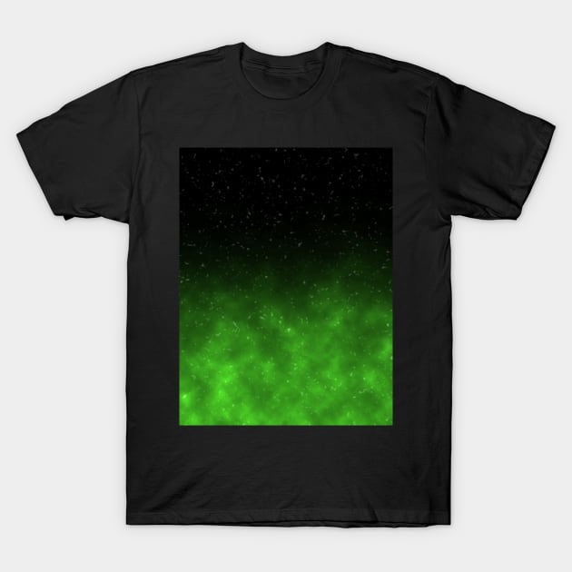 Green Galaxy T-Shirt by cherubi19